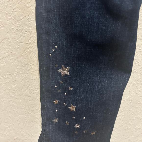 Levi's 711 Skinny high-waisted skinny jeans with star embellishments - Picture 3 of 8